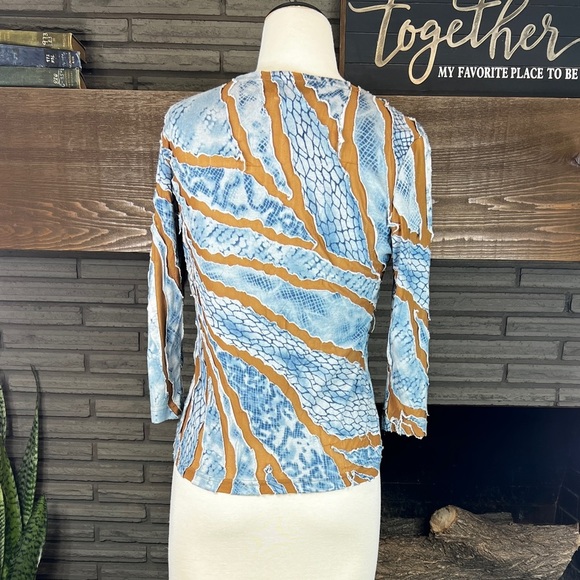 Cactus Flower vintage distressed torn destroyed top size Medium - Picture 7 of 13